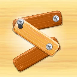 Wood Nuts & Bolts Screw Puzzle 아이콘
